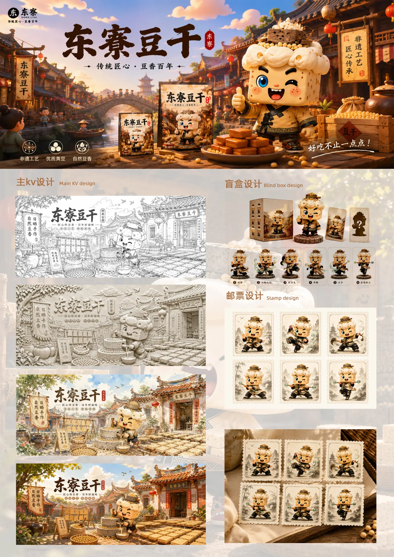 东寮豆干IP形象设计 — 系列作品 4