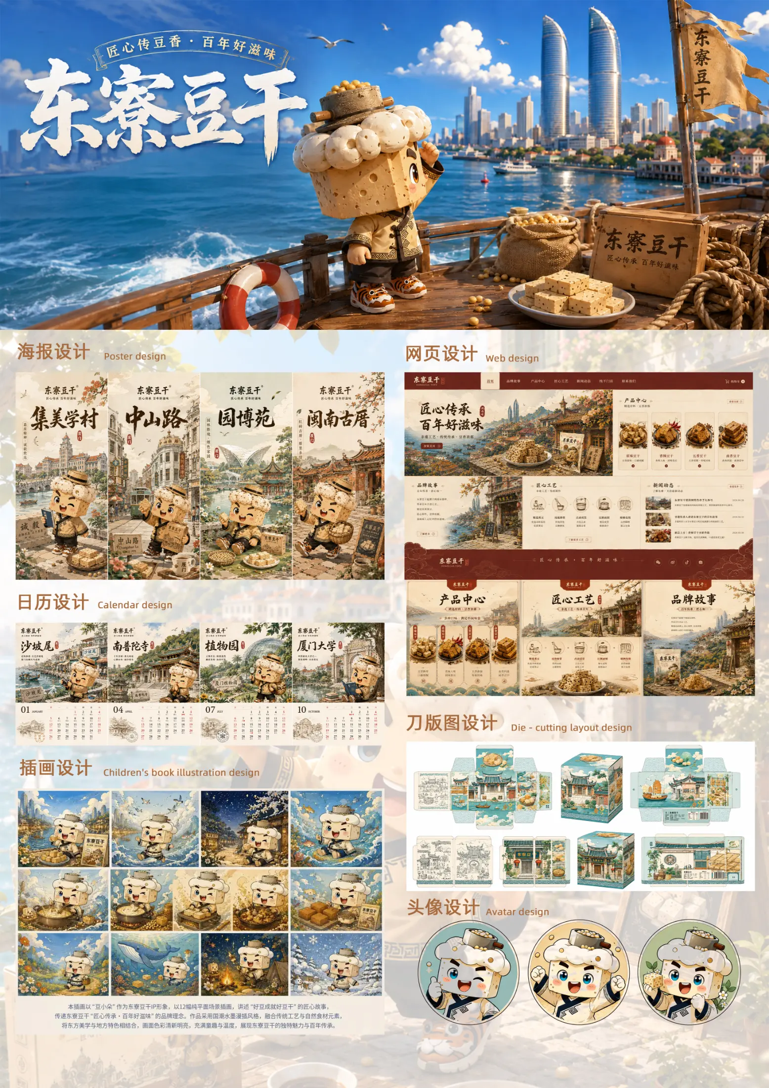 东寮豆干IP形象设计 — 系列作品 5